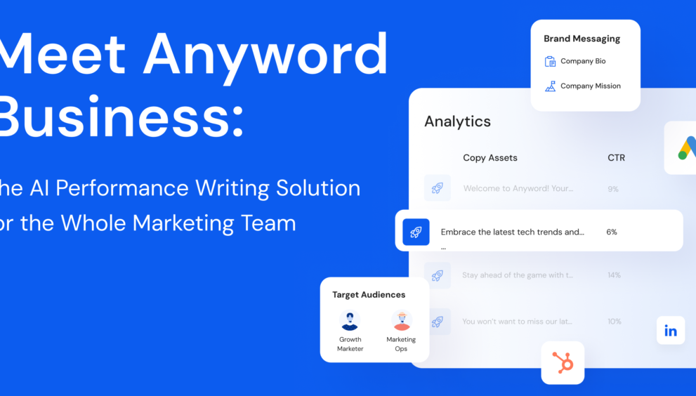 Exploring Anyword, the AI Writing Platform for Enterprise Marketing Teams